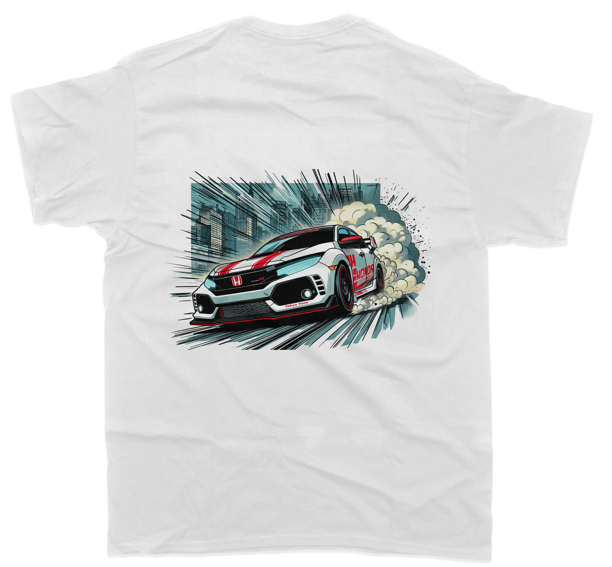 Honda Civic Type R Comic T-Shirt - Unisex - Car Enthusiast - Drifting