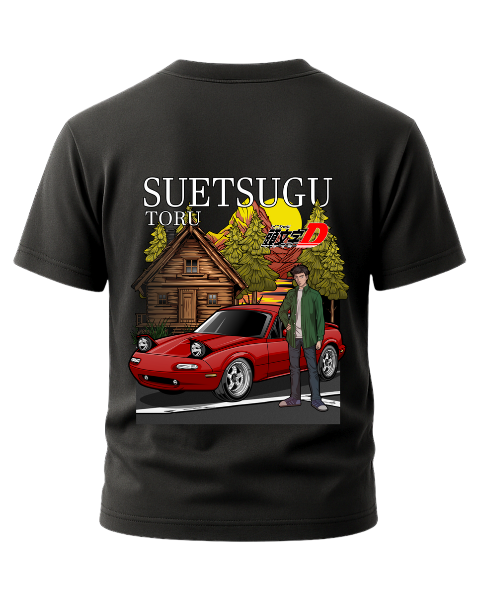 イニシャルパーツT Initial D - Suetsugu Toru Edition Miata T-Shirt