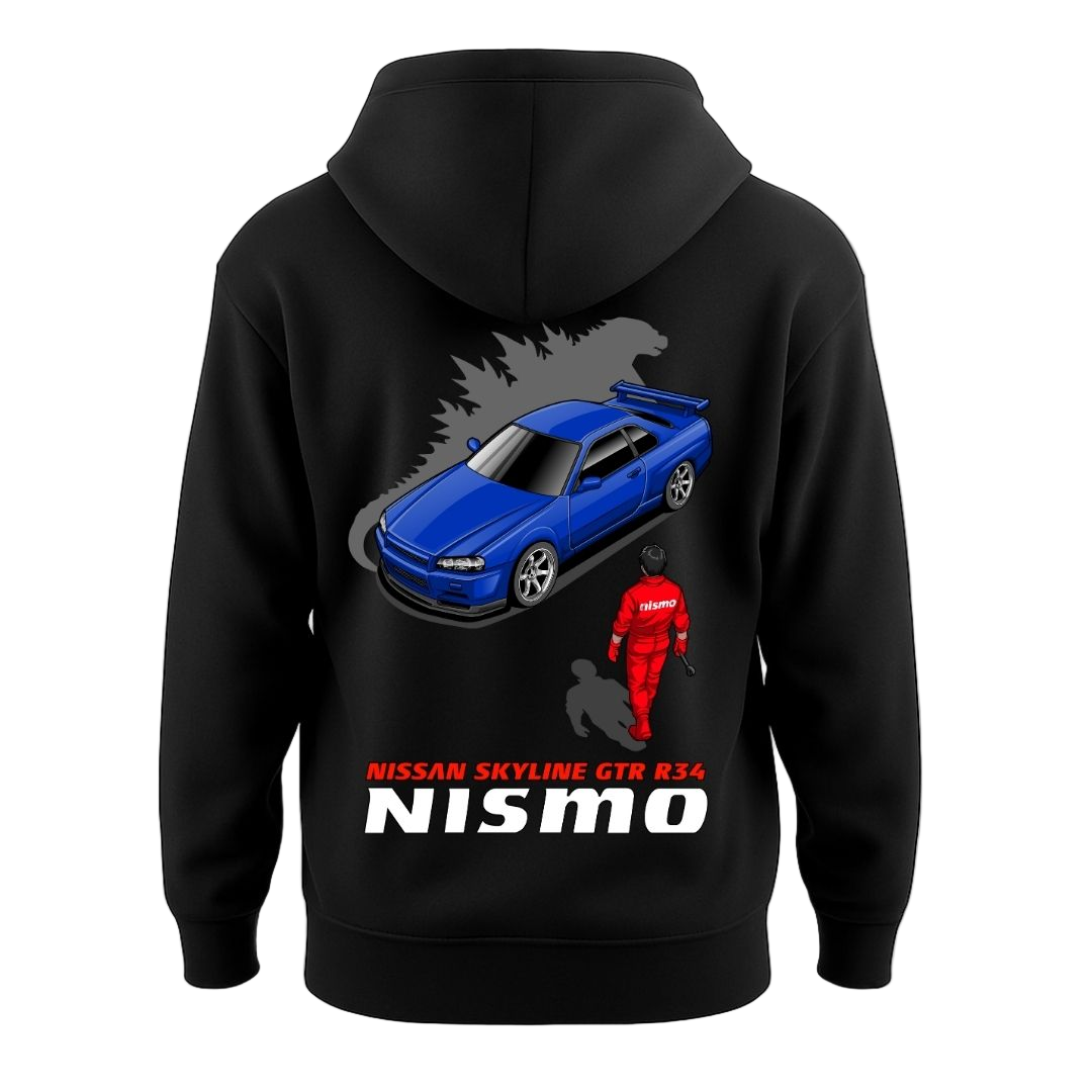 Nissan GTR R34 Godzilla - Gold & Black - Unisex Hoodies- Tokyo Tom's