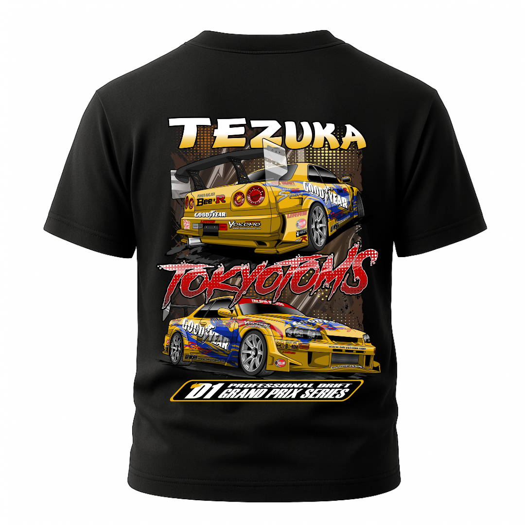 Nissan R34 Skyline Tezuka D1 Grand Prix Tokyo Toms Graphic T-Shirt