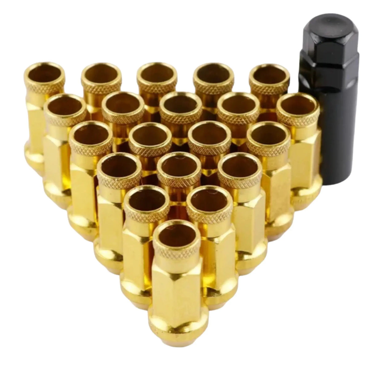 じゅ金 Super Steel Universal Racing Wheel Lug Nuts (Gold) - Tokyo Tom's
