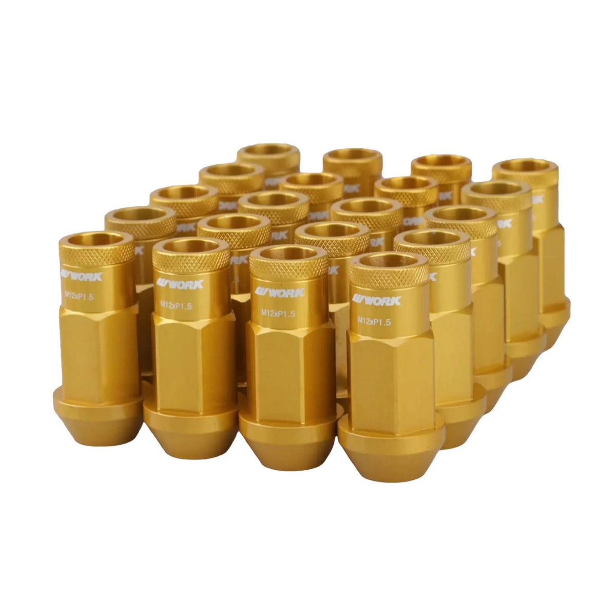 Work Anti-Theft Forged Lug Nuts (Gold) - Tokyo Tom's