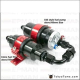 044 Fuel Pump & Filter Dual Mounting Bracket Anodized Aluminum