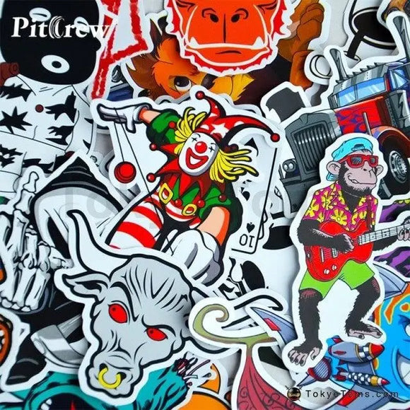 thumbnail image 2 of JDM Band-aid Stickerbomb Decal Sheet – Retro Vintage Drift Car Stickers 2 of 3