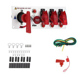 12V Racing Car Ignition Switch Panel with LED Toggle