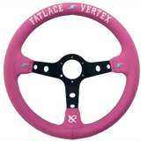 13" (330mm) Pink FATLACE "Style" Steering Wheel