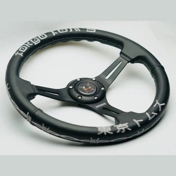 Genuine GM OEM Leather Steering Wheel – Black/Silver – For 2019+ Chevy Silverado 1500/2500/3500 – 85594306