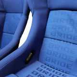 1x Bride VIOS III Reps Low Max Fixed Back Bucket Racing Seat Blue