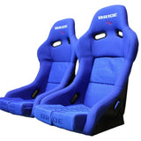 1x Bride VIOS III Reps Low Max Fixed Back Bucket Racing Seat Blue