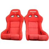 1x Bride VIOS III Reps Low Max Fixed Back Bucket Racing Seat RED