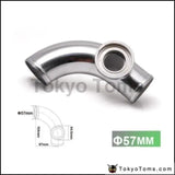 2.24"57mm 90 degree Flange Pipe Fit For Type-2 II 2 Adjustable SQV BOV Blow Off Valve TK-BOV01FP57-90R - Tokyo Tom's