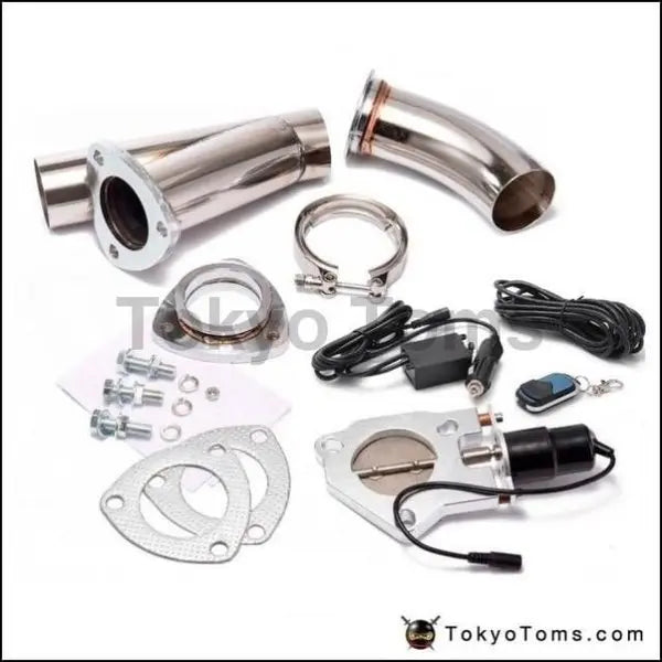2.5 Inch Exhaust Cutout Electric Dump Y-Pipe Catback Cat Back Turbo
