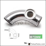 2.75" 70mm 90 degree Flange Pipe Fit For Type-2 II 2 Adjustable SQV BOV Blow Off Valve TK-BOV01FP70-90R - Tokyo Tom's