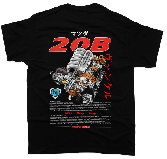 20B Mazda Rotary Orange  - Unisex T-Shirt
