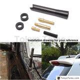 Universal 8cm/3.3" Short Car Radio Antenna Carbon Fiber - Tokyo Tom's