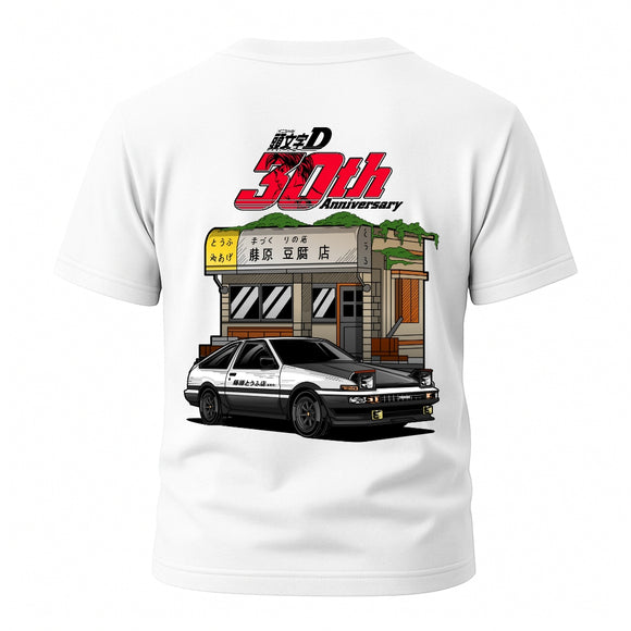Initial D 30th Anniversary AE86 Fujiwara Tofu Shop T-Shirt