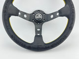 13" (320mm) VX "King" Style Black Steering Wheel
