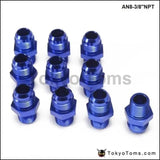 10PCS/LOT  Straight Male Oil Cooler  Fuel Oil Hose Fitting Adapter AN8-3/8''NPT