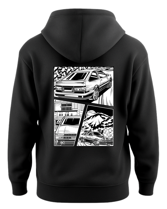Initial D Comic AE86 Akina Mountain Hoodie