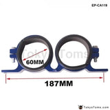 Anodised Dual Double &Twin Fuel Pump Brackets Fit Aeroflowpumps Default Color: Blue For BMW E34 - Tokyo Tom's