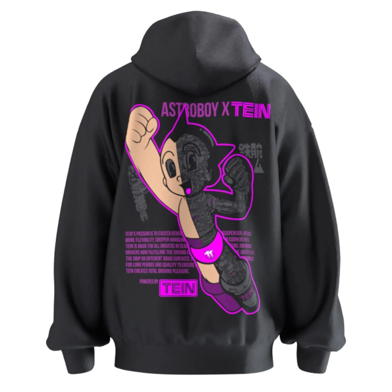 JG Infinite Vaporwave Aesthetic RX7 JDM Hoodie - Light Blue, Unisex, Small - View #12