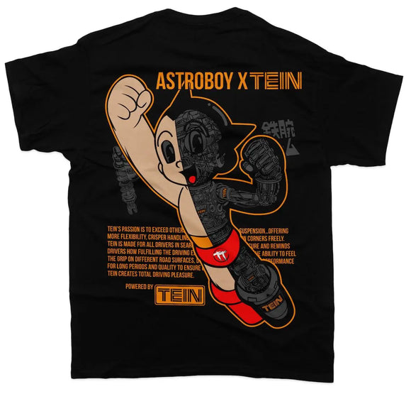 Astroboy x Tein - Orange Unisex T-Shirt - Car Enthusiasts Drifting Drag JDM - Tokyo Tom's