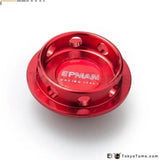 Billet Silver Engine Oil Filter Cap Fuel Tank Cover For Mitsubishi JDM - Tokyo Tom's