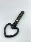 Black Heart Tsurikawa Japanese Cloud Strap