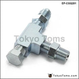 1/8Npt To 4An Turbo Adapter Tee Fitting W/ Block Oil Feed Pressure Sensor