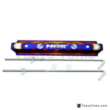Burnt Blue NOS Adjustable Billet Battery Tie Down Bar