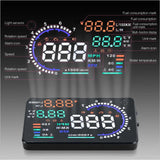 Car Head Up Display 3", 4" and 5.5" LED Windscreen Projector - OBD Scanner: Speed, Fuel Warning, Alarm, Data Diagnostic Tool - Tokyo Tom's