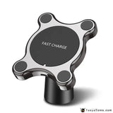 Car Qi Wireless Charger For iPhone X XS MAX Fast Charger Magnetic Car Phone Holder For Samsung Galaxy S9 S8 Plus Note 9