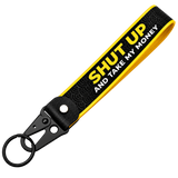 Tow Hook Clasp Keychain -Shut Up Cat $
