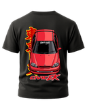 Top View Civic EK T-Shirt - Black Back