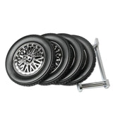 Creative Rubber Tire Wheel Rim Shaped Bottle Cup Coasters Car Truck JDM Enthusiast Home Decoration (4PCS Coasters+1PCS Shelf)