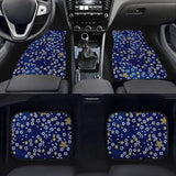 Custom Japanese Blue Cherry Blossom Mini Floor Mats