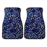 Custom Japanese Blue Cherry Blossom Mini Floor Mats