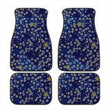 Custom Japanese Blue Cherry Blossom Mini Floor Mats