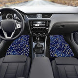 Custom Japanese Blue Cherry Blossom Mini Floor Mats