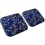 Custom Japanese Blue Cherry Blossom Mini Floor Mats