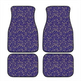 Custom Japanese Blue Cherry Gold Blossom Floor Mats