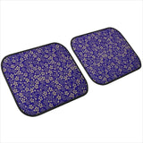 Custom Japanese Blue Cherry Gold Blossom Floor Mats