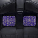Custom Japanese Blue Cherry Gold Blossom Floor Mats