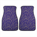 Custom Japanese Blue Cherry Gold Blossom Floor Mats