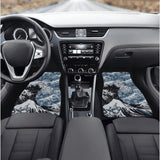 Custom Japanese Waves Floor Mats