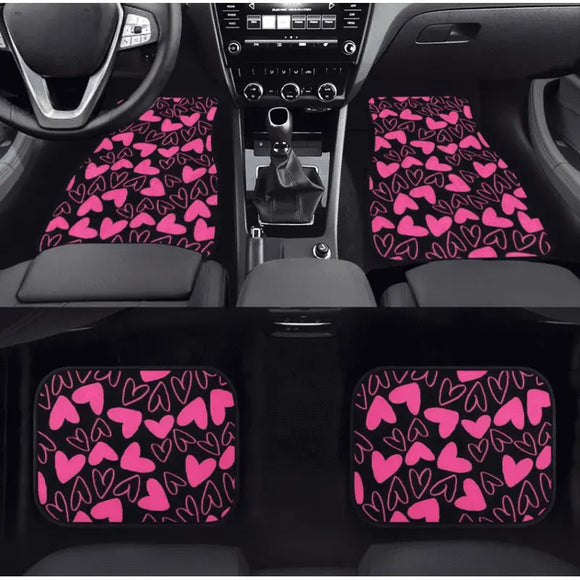 Custom Love Hearts Floor Mats