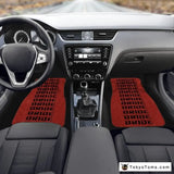 Custom Universal Bride style Floor Mats Red