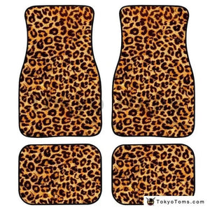 Custom Universal Leopard Car Floor Mats -Leopard