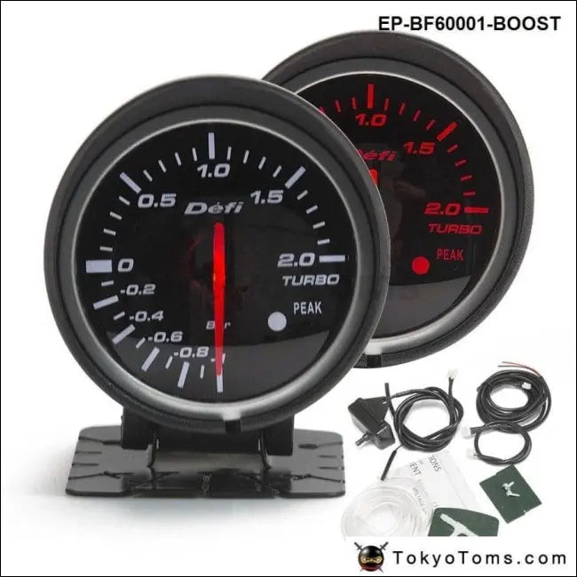 パーツ DEFI DEFI Bf STYLE 60mm Boost Gauge - Tokyo Tom's
