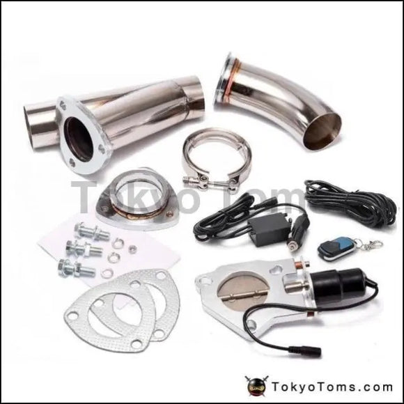 Stainless Steel Electric Valvetronic Exhaust Cutout With Muffler Cat Back Exhaust System Valve Kit